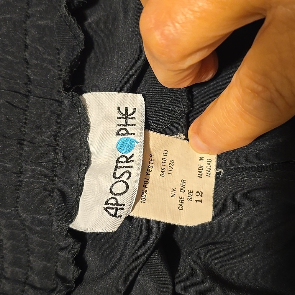 Apostrophe Black Pants 12 - Picture 2 of 3